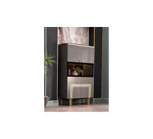 Двустворчатый шкаф витрина для посуды Карлино (Carlino) CARL-13 Двустворчатый шкаф витрина для посуды Карлино (Carlino) CARL-13