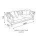 Трехместный диван-кровать ELANTRA (Элантра) ELAN-02