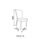 Обеденный стул для гостиной Волга(светлый) VOLGA-16