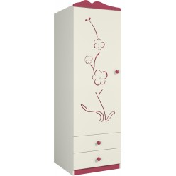 Детский шкаф для одежды Сакура левый Ш60-1ЛД0 от Мебель-Неман