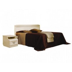 Двуспальная кровать Нинель ММ-167-02 (белая эмаль)