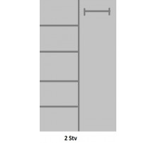 Двухстворчатый шкаф для одежды Авиньон MUR-111-05 с зеркалом Двухстворчатый шкаф для одежды Авиньон MUR-111-05 с зеркалом