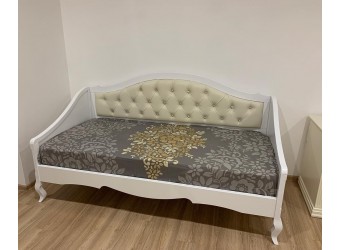 Односпальная кровать Анджелика MUR-115-01/1 с каретной стяжкой