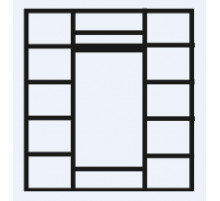 Четырехстворчатый шкаф для одежды с зеркалом Венеция ВНШ1/4 (дуб седан) Четырехстворчатый шкаф для одежды с зеркалом Венеция ВНШ1/4 (дуб седан)