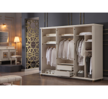 Шкаф платяной 6-ти дверный Мистраль (Mistral) MIST-34 Шкаф платяной 6-ти дверный Мистраль (Mistral) MIST-34