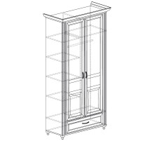 Двухдверный шкаф для одежды Ралли 853 Двухдверный шкаф для одежды Ралли 853